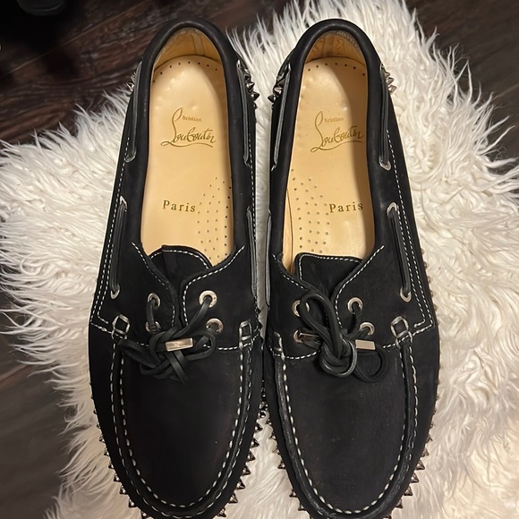 Christian Louboutin loafers suede like new authentic - Picture 1 of 8